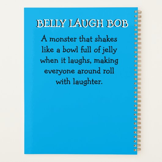 Monster Mayhem...Belly Lach Bob Planner (Achterkant)