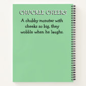 Monster Mayhem...Chuckle Cheeks Notitieboek (Achterkant)
