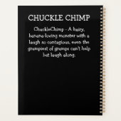 Monster Mayhem...Chuckle Chimp Planner (Achterkant)