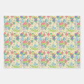 Monster Mayhem Inpakpapier Plat Vel Set van 3 (Voorkant)