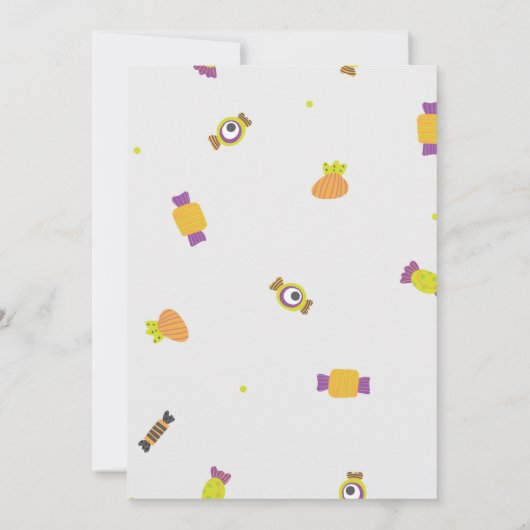 Monster Mayhem Uitnodiging voor verjaardagsfeestje (Achterkant)