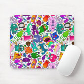 Monster Menagerie-patroon Muismat (Met muis)