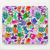 Monster Menagerie-patroon Muismat (Voorkant)