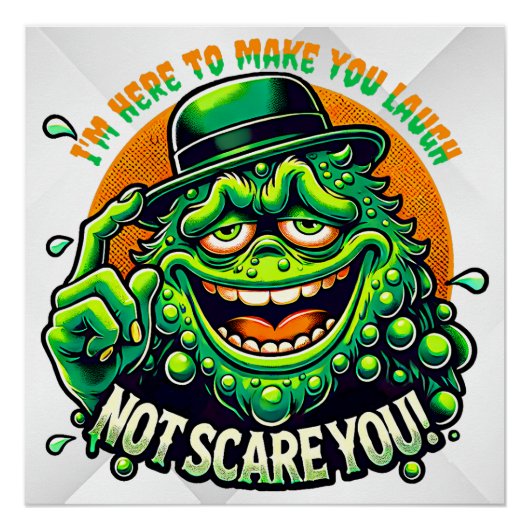 Monster met een boodschap perfect poster (Voorkant)
