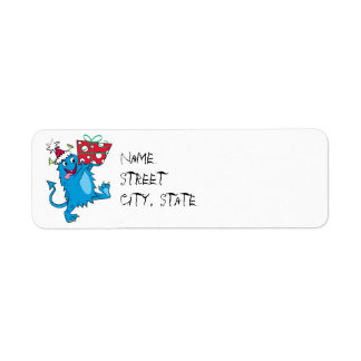 Monster met Kerstcadeau Etiket