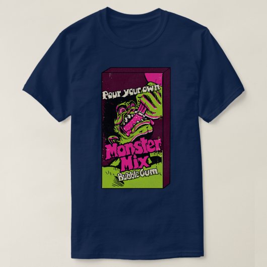 Monster Mix 70s Snoep Bubble Gum T-shirt (Design voorkant)