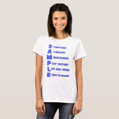 Monster - Mnemonisch acroniem voor medische beoord T-shirt (Voorkant volledig)