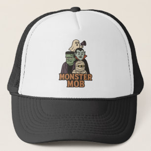 Monster Mob Frankenstein Dracula Mummie Geest Trucker Pet