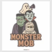 Monster Mob Frankenstein Vampier Geest Halloween  Sticker (Vel)