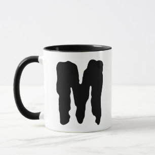 Monster Mokken voor Hem Initiele Monogram Letter