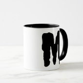 Monster Mokken voor Hem Initiele Monogram Letter (Voorkant rechts)