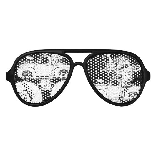 Monster Monster Sun Shades Aviator Zonnebril (Voorkant)