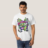 Monster Mouth Chomp M13 Kleur Graphic Art T-shirt (Voorkant volledig)