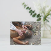 Monster Movie Alien Attack Briefkaart (Staand voorkant)