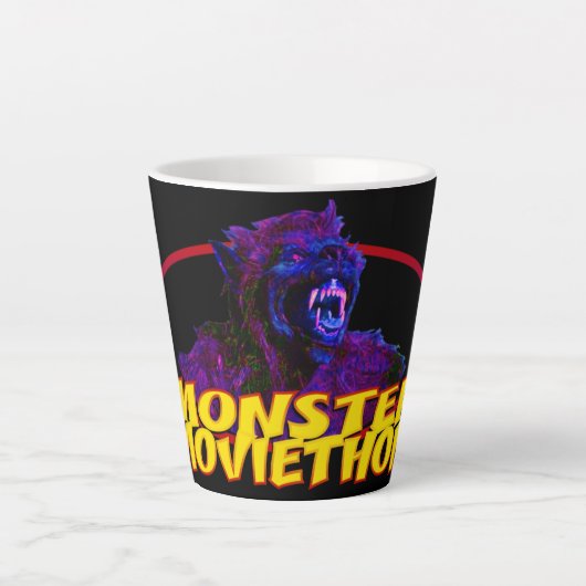 Monster Moviethon Weerwolf Frenzy Latte Mok (Voorkant)