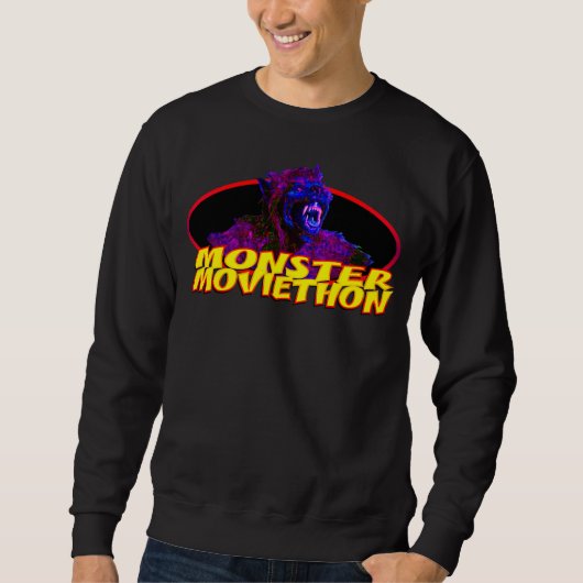 Monster Moviethon Weerwolf Wilde Kleuren Trui (Voorkant)