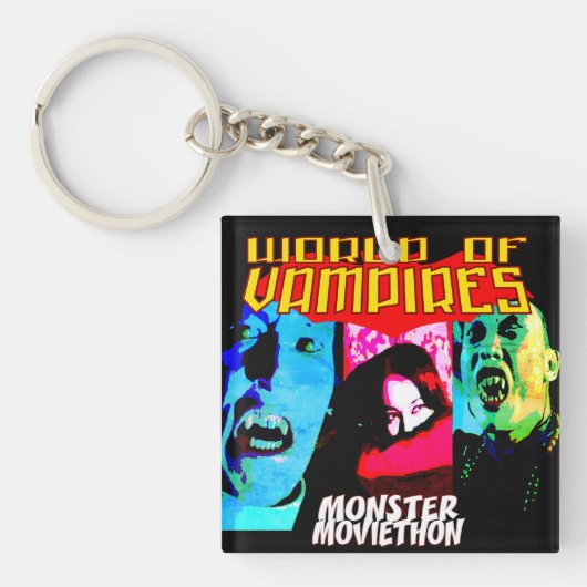 Monster Moviethon World of Vampires Sleutelhanger (Voorkant)