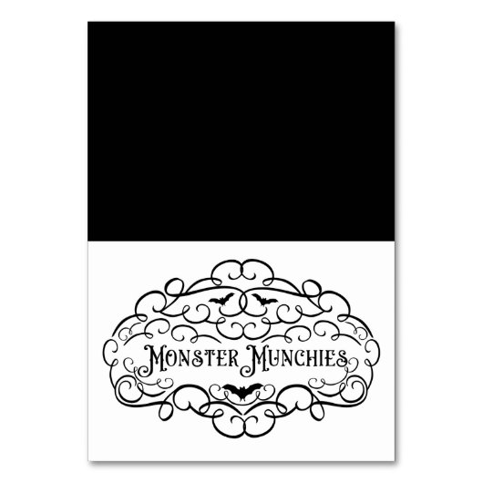 Monster Munchies Oude Haloween Eettent Kaart (Voorkant)