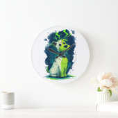 Monster Mutt � Schattige Halloween-hond Grote Klok (Huis)