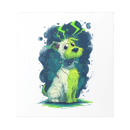 Monster Mutt � Schattige Halloween-hond Notitieblok (Voorkant)