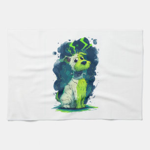 Monster Mutt � Schattige Halloween-hond Theedoek