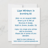 Monster nodigt 4.25x5.25 uit kaart (Achterkant)