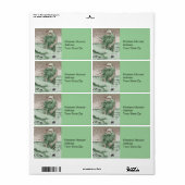 Monster Nokken die uit het water lopen Etiket (Full Sheet)