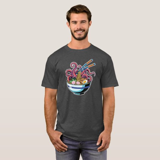 Monster Noodles - Tentacle Ramen Nightmare T-shirt (Voorkant volledig)
