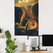 Monster Octopus Poster (Thuiskantoor)
