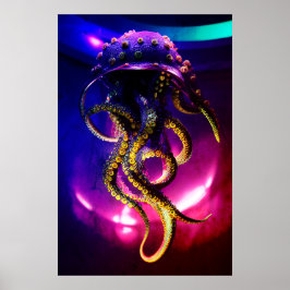 Monster Octopus Poster - Epische Kraken Digitale K