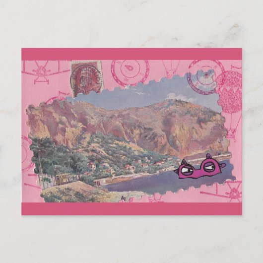 Monster of a Vacation Postcard Briefkaart (Voorkant)