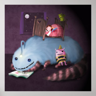 Monster onder het Bed Poster