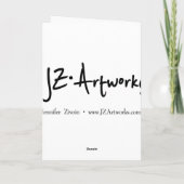 Monster onder het bed Wenskaart Kaart (Achterkant)