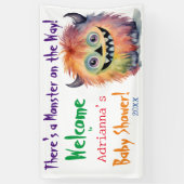 Monster op de Weg Baby shower Spandoek (Verticaal)