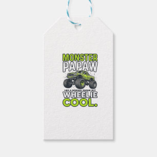 Monster opa Wheelie Cool Grappige Monster Truck On Cadeaulabel