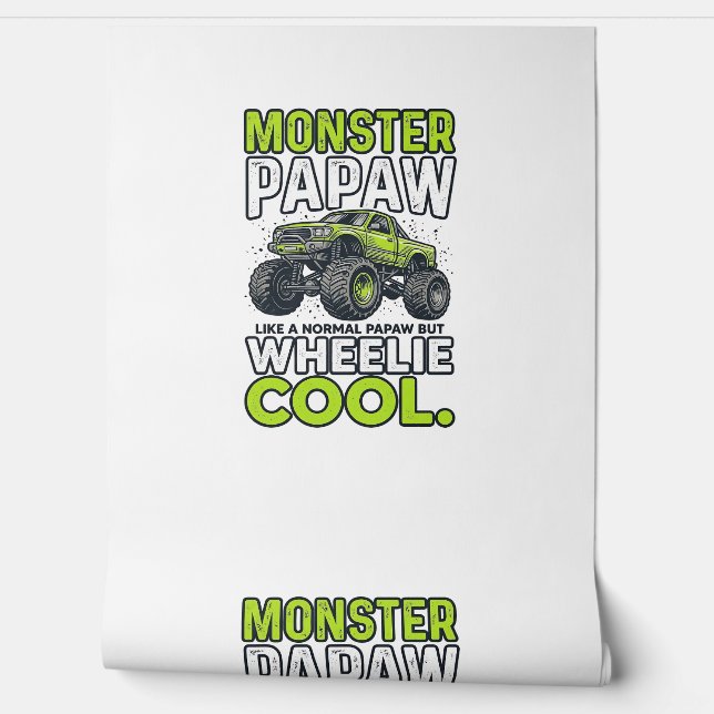 Monster opa wheelie cool grappige monstertruck ont behang (Afrollen)
