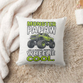 Monster opa wheelie cool grappige monstertruck ont kussen (Deken)