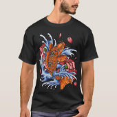 Monster Oranje Dragon Fish op T-shirt (Voorkant)