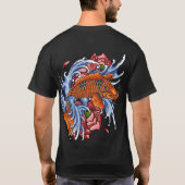 Monster Oranje Dragon Fish op T-shirt (Achterkant)