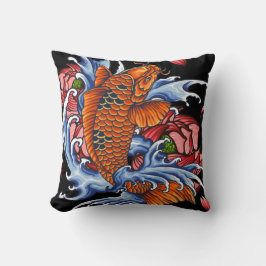 Monster Oranje Dragon Fish op T-shirt Kussen