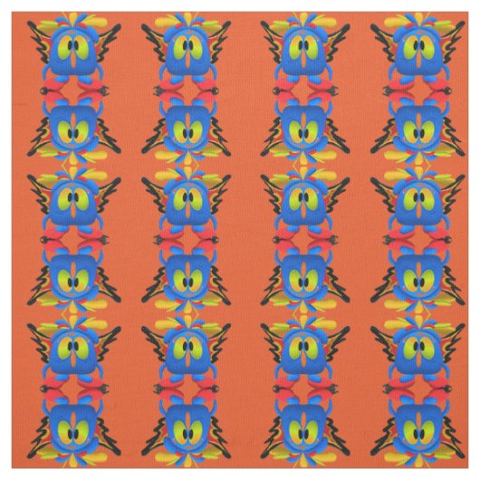 Monster Owl Bird Stof (Swatch)