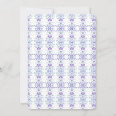 Monster Paarse bloementuin Vrijgezellenfeest Kaart (Achterkant)