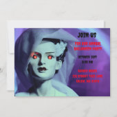 Monster Paarse bruid van Frankenstein Kaart (Voorkant)