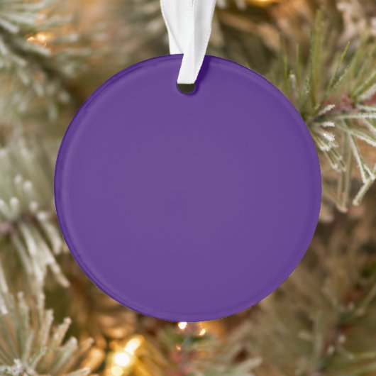 Monster Paarse Cirkel Acryl Ornament (Boom)