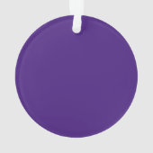 Monster Paarse Cirkel Acryl Ornament (achterkant)