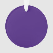 Monster Paarse Cirkel Acryl Ornament (voorkant)