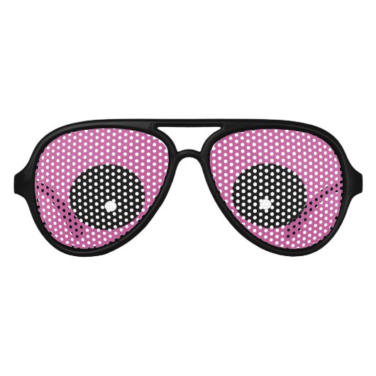Monster Paarse Eyes Party Aviator Zonnebril (Voorkant)