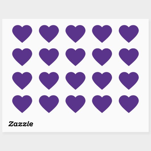 Monster Paarse Heart Sticker (Vel)