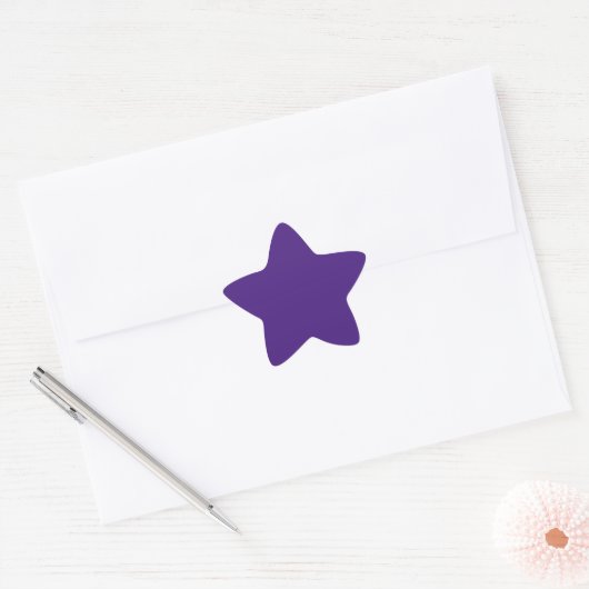 Monster Paarse Star-Sticker Ster Sticker (Envelop)