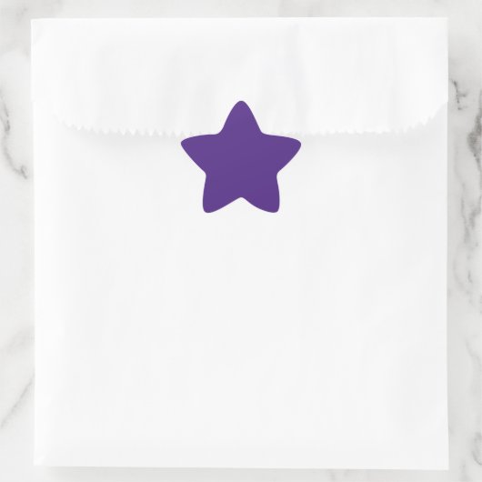 Monster Paarse Star-Sticker Ster Sticker (Tas)